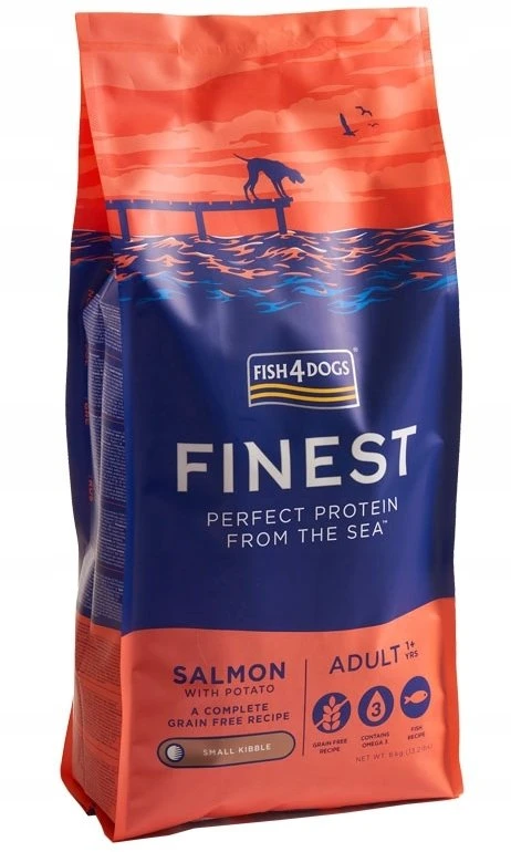 FISH4DOGS Finest Small breed lašiša – sausas Maistas šunims – 6kg