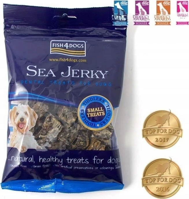 FISH4DOGS Dental Sea Jerky Fish Tiddlers - skanėstas šunims - 575g