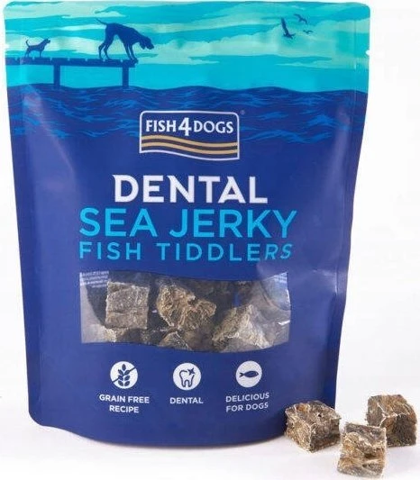 FISH4DOGS Dental Sea Jerky Fish Tiddlers - skanėstas šunims - 575g