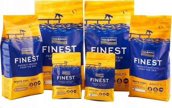 Sausas Šunų Maistas - FISH4DOGS Finest Ocean su balta žuvimi 6kg