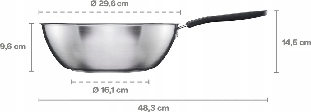 Fiskars FF keptuvė wok 28cm keramine danga