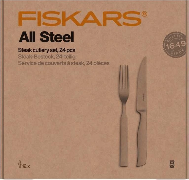 Fiskars All Steel įrankių rinkinys steikui 24 vnt.