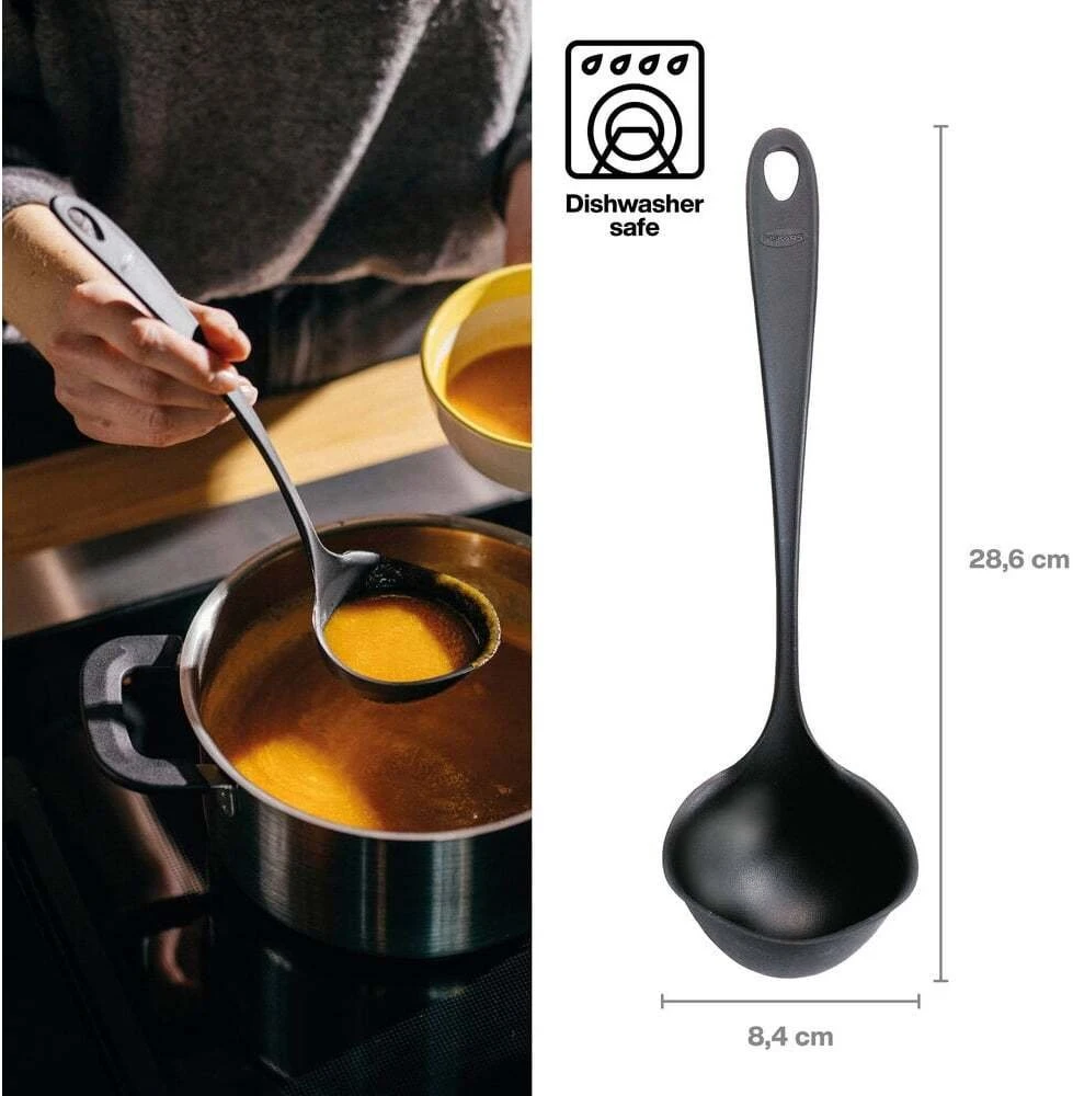 Samtis Fiskars, 28 cm, juoda, plastikas