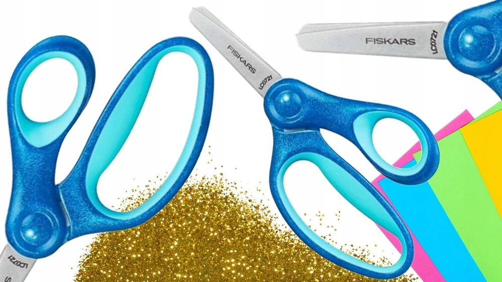 FISKARS VAIKIŠKOS ŽIRKLĖS 13cm MĖLYNOS