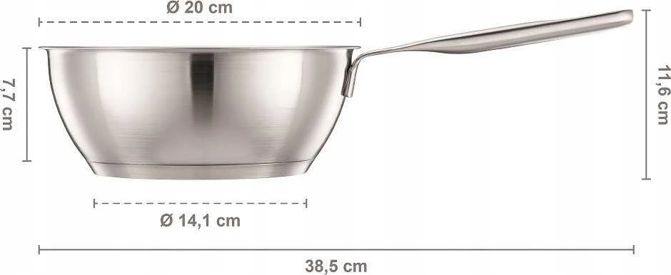 Fiskars All Steel puodas viena rankena 2L /20cm