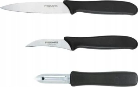 FISKARS ESSENTIAL SKUTIMO PEILIŲ RINKINYS, 3 VNT.