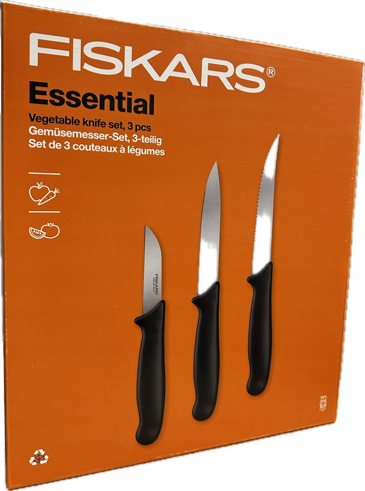 3 peilių rinkinys Fiskars Essential 1065584