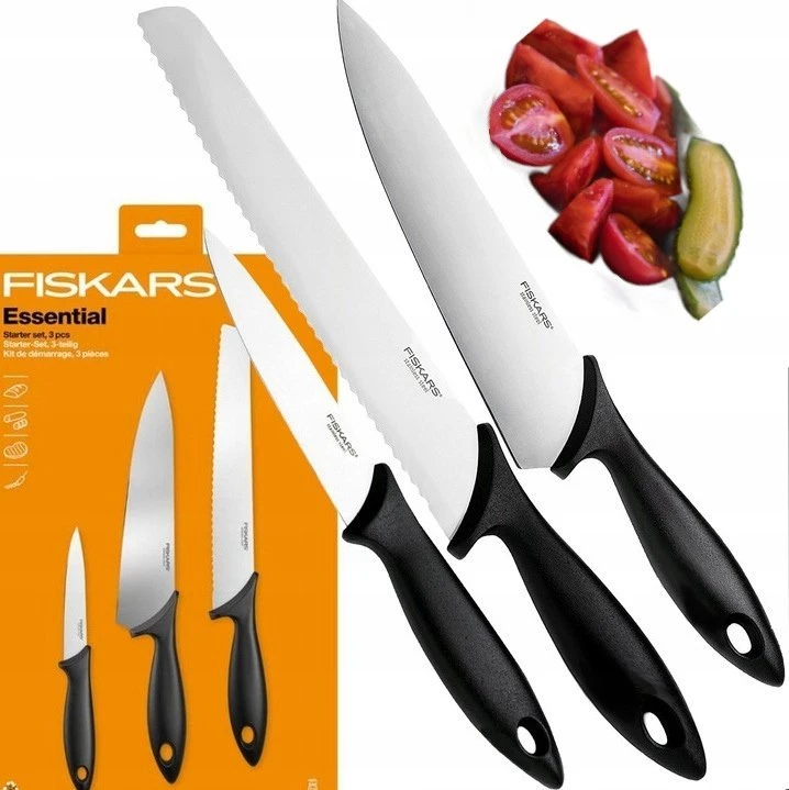 3 peilių rinkinys Fiskars Essential 1065583