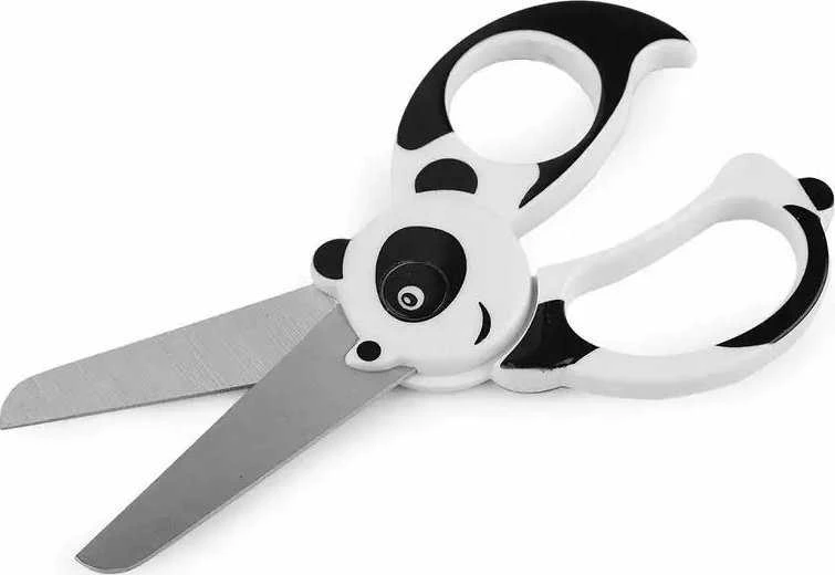 Vaikiškos žirklės FISKARS, su panda, 13 cm