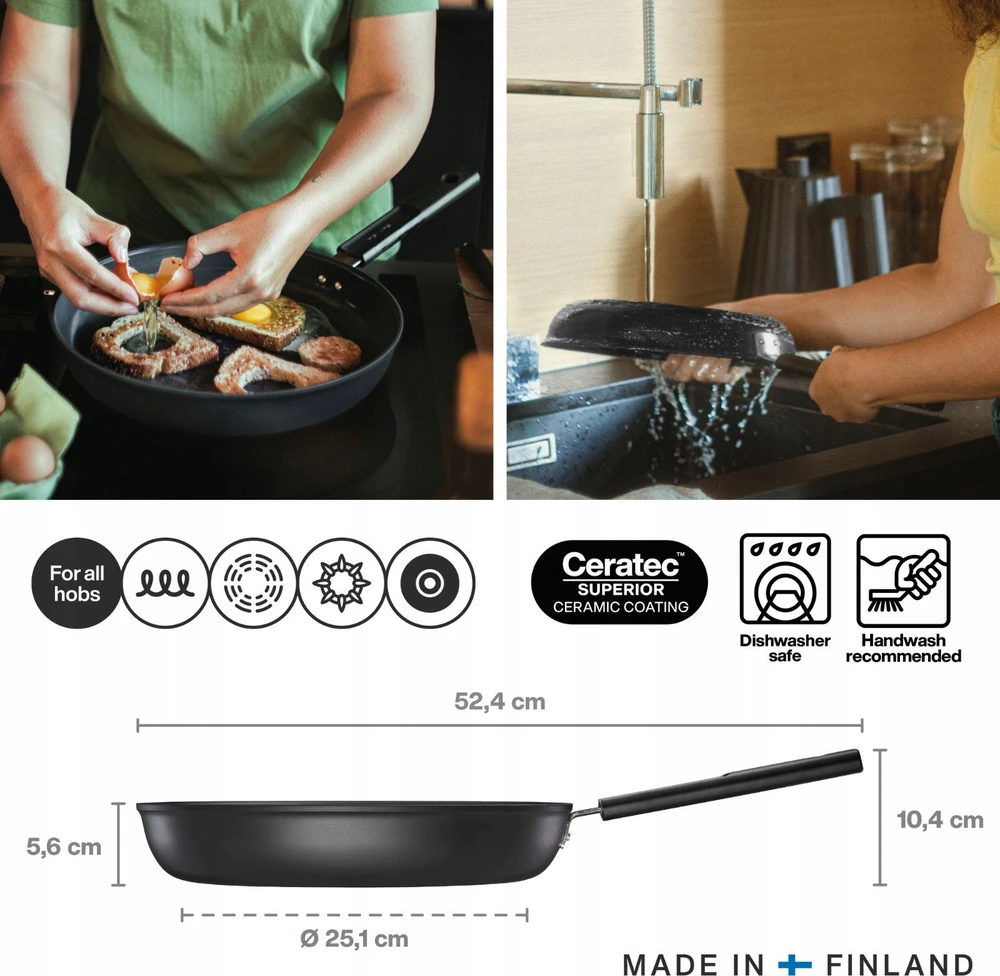 Fiskars Hard Face keptuvė 30cm