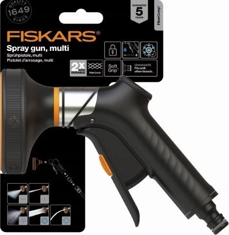 Fiskars Daugiafunkcis „FiberComp™“ laistymo pistoletas, su valdymu priekyje