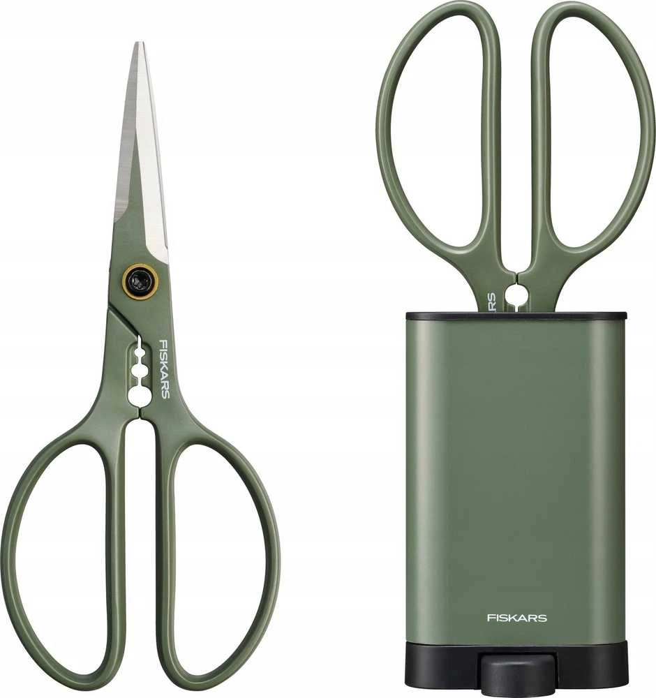 Fiskars Augalų priežiūros rinkinys (kirpiklis + dėklas)