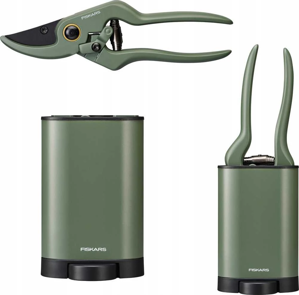 FISKARS augalų priežiūros rinkinys - sekatorius + dėklas