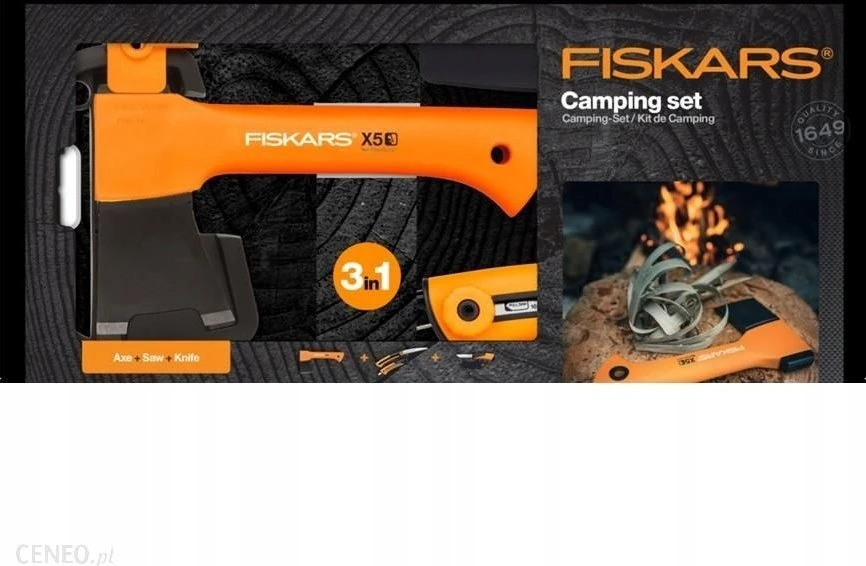 Kirvis Fiskars X5 + priedai