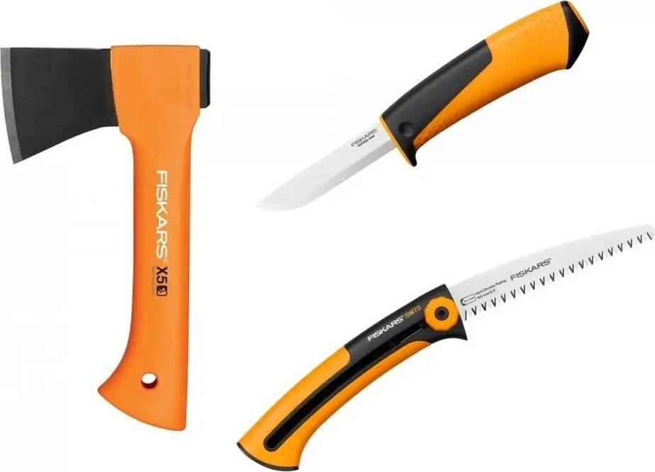 Kirvis Fiskars X5 + priedai