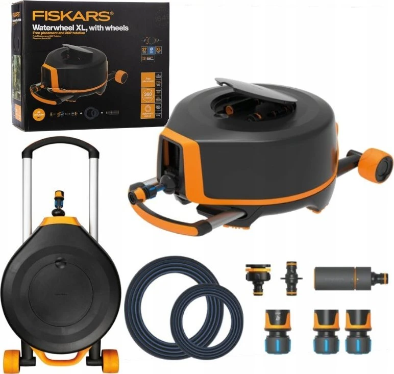 Automatinė ritė su žarna Fiskars 1067548, 60 cm