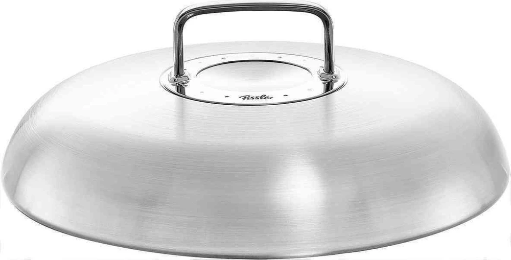 Fissler 28cm plieninis keptuvės dangtis su arkine rankena