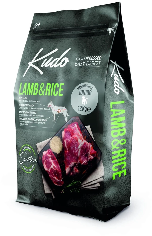 Fitmin Kudo su ėriena ir ryžiais Medium/Maxi Junior 12kg