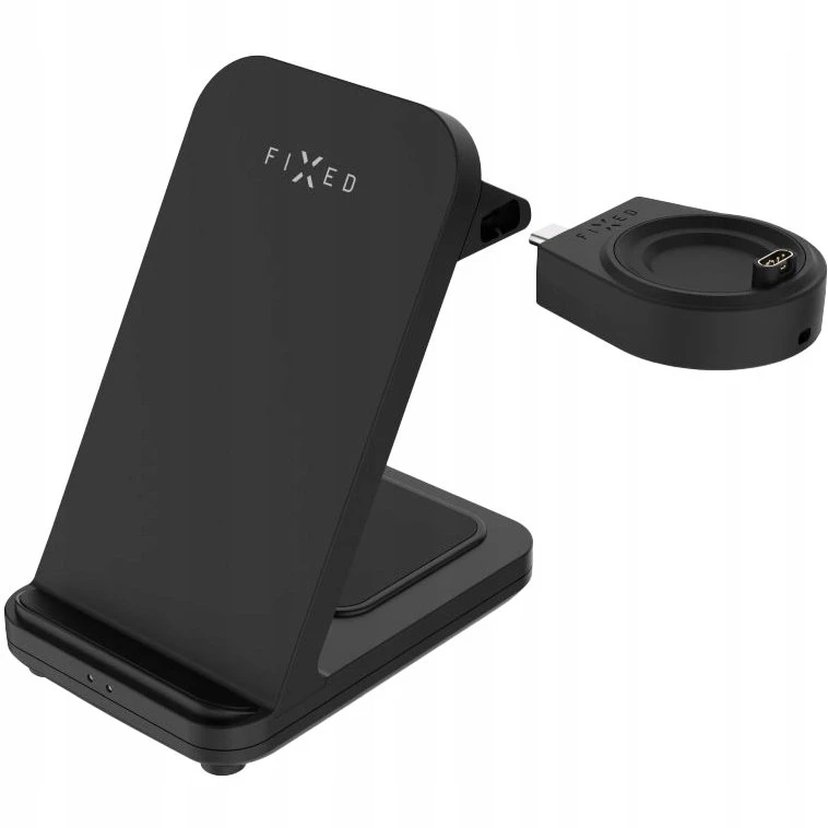 Fixed Įkroviklis indukcinė 3w1 Fixed Powerstation for Garmin, Qi, 18W, juoda