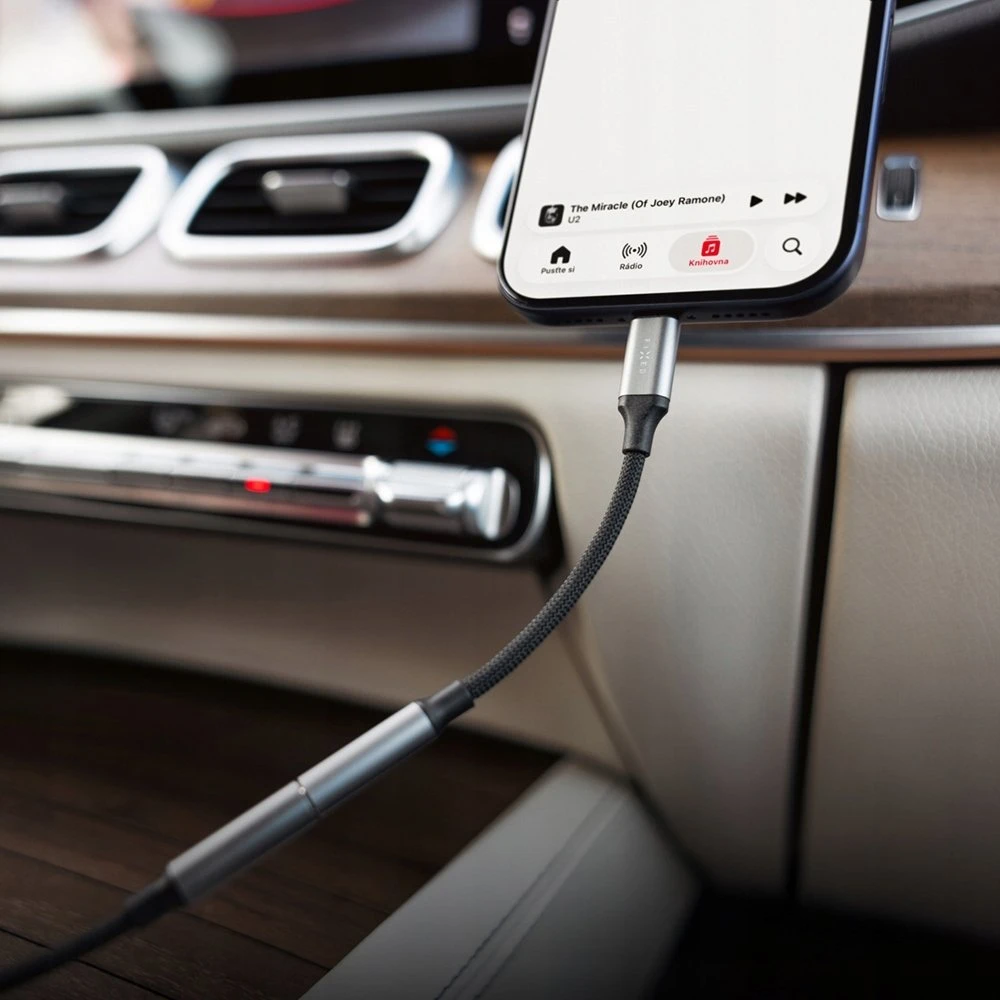 Fixed Adapteris su aliuminio FIXED Link USB-C na 3,5mm jack space pilka