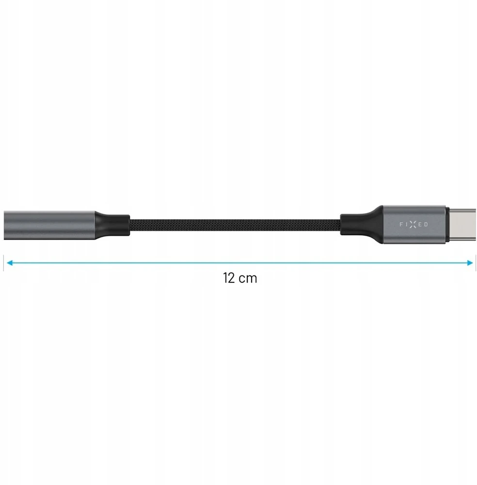 Fixed Adapteris su aliuminio FIXED Link USB-C na 3,5mm jack space pilka