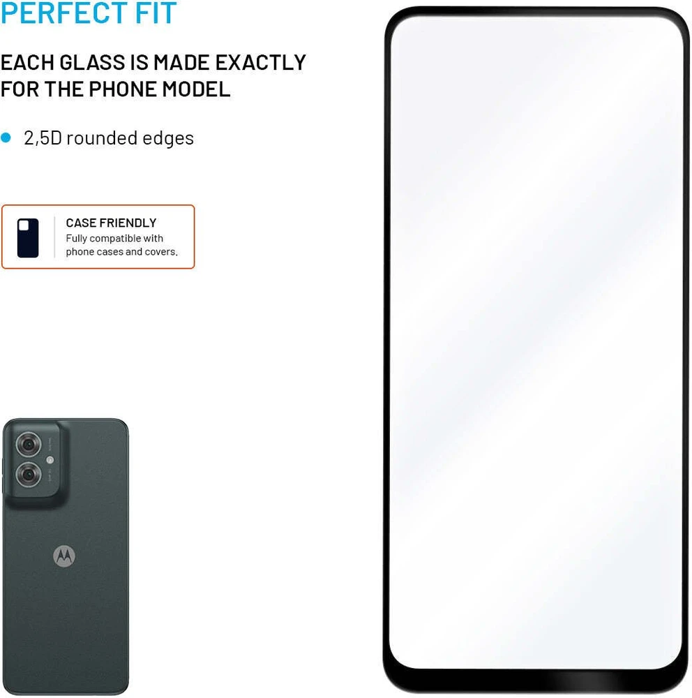 Fixed Grūdintas stiklas Full-Cover do Motorola Moto G55 5G juoda