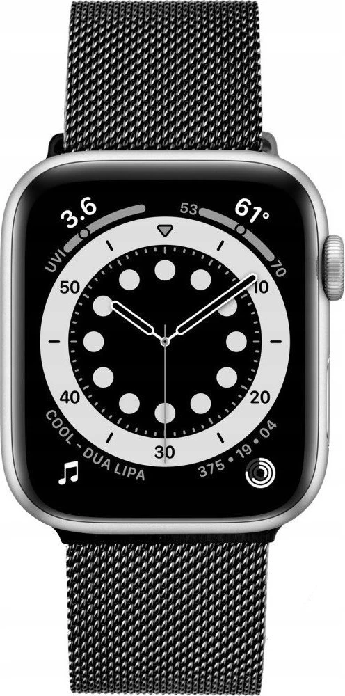 Fixed Fiksuotas | Tinklinis dirželis, skirtas „Apple Watch“ 42/44/45/46/49 mm | 42 mm, 44 mm, 45 mm, 46 mm, 49 mm | Juodas