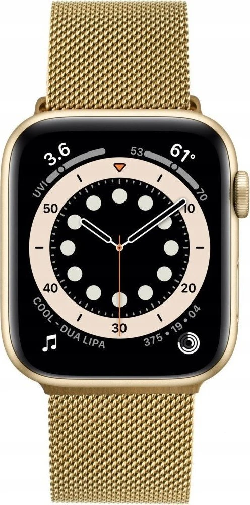 Fixed Fiksuotas | Tinklinis dirželis „Apple Watch“ 42/44/45/46/49 mm | Auksinis