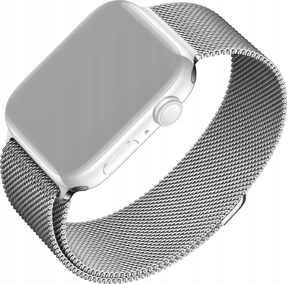 Fixed Fiksuotas | Tinklinis dirželis, skirtas „Apple Watch“ 42/44/45/46/49 mm | Sidabrinis