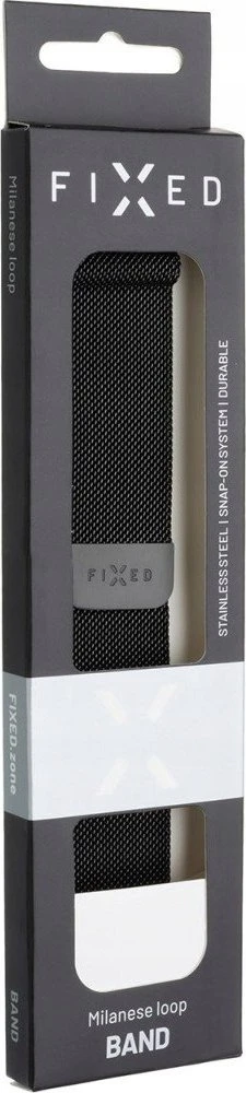 Fixed Fiksuotas | Tinklinis dirželis, skirtas „Apple Watch“ 42/44/45/46/49 mm | 42 mm, 44 mm, 45 mm, 46 mm, 49 mm | Juodas