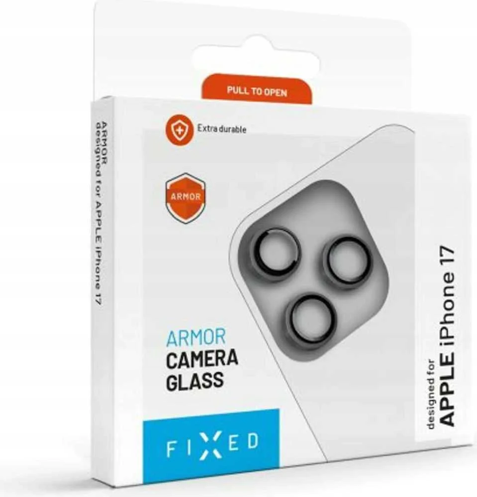Fixed Camera Glass | Apple | iPhone 17 Pro/Pro Max | Glass | Juodas