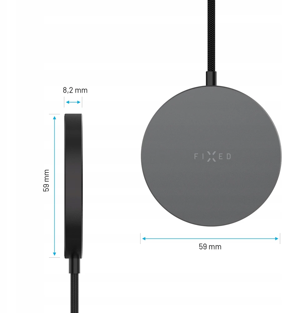 Fixed Charger Magpad Slim Qi2.2, Gr