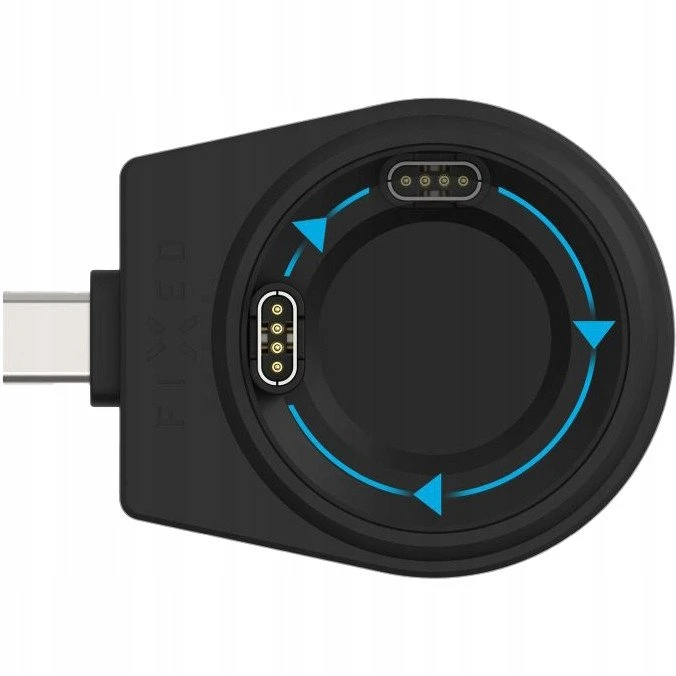 Fixed Fiksuotas | Įkraunamas USB-C adapteris, skirtas išmaniesiems laikrodžiams „Garmin Fenix ​​​​5/6/7/7X/8“, „Epix“, „Venu 2/3/3S“, „Vívoactive 3/4/5“.