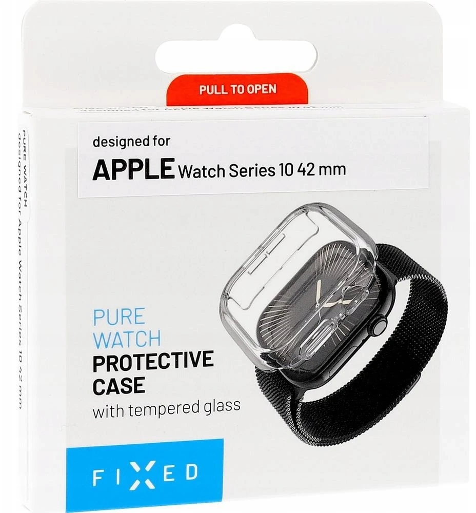 „FIXED Pure“ skirtas „Apple Watch Series 10“ 42 mm laikrodžiui, skaidrus