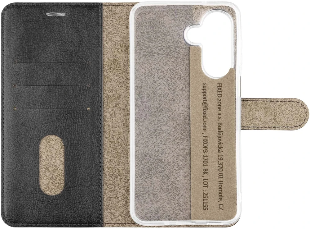 Fixed Dėklas typu książka Opus do Samsung Galaxy A27 5G juoda (FIXOP3-1701-BK)