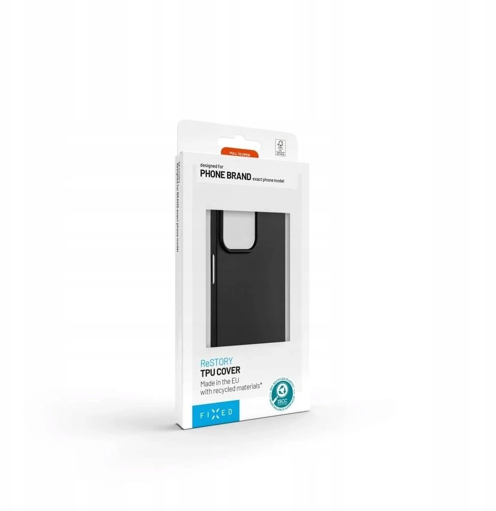 Fiksuotas Dėklas gelis TPU FIXED ReStory skirtas Apple iPhone 17 Pro Max, juoda