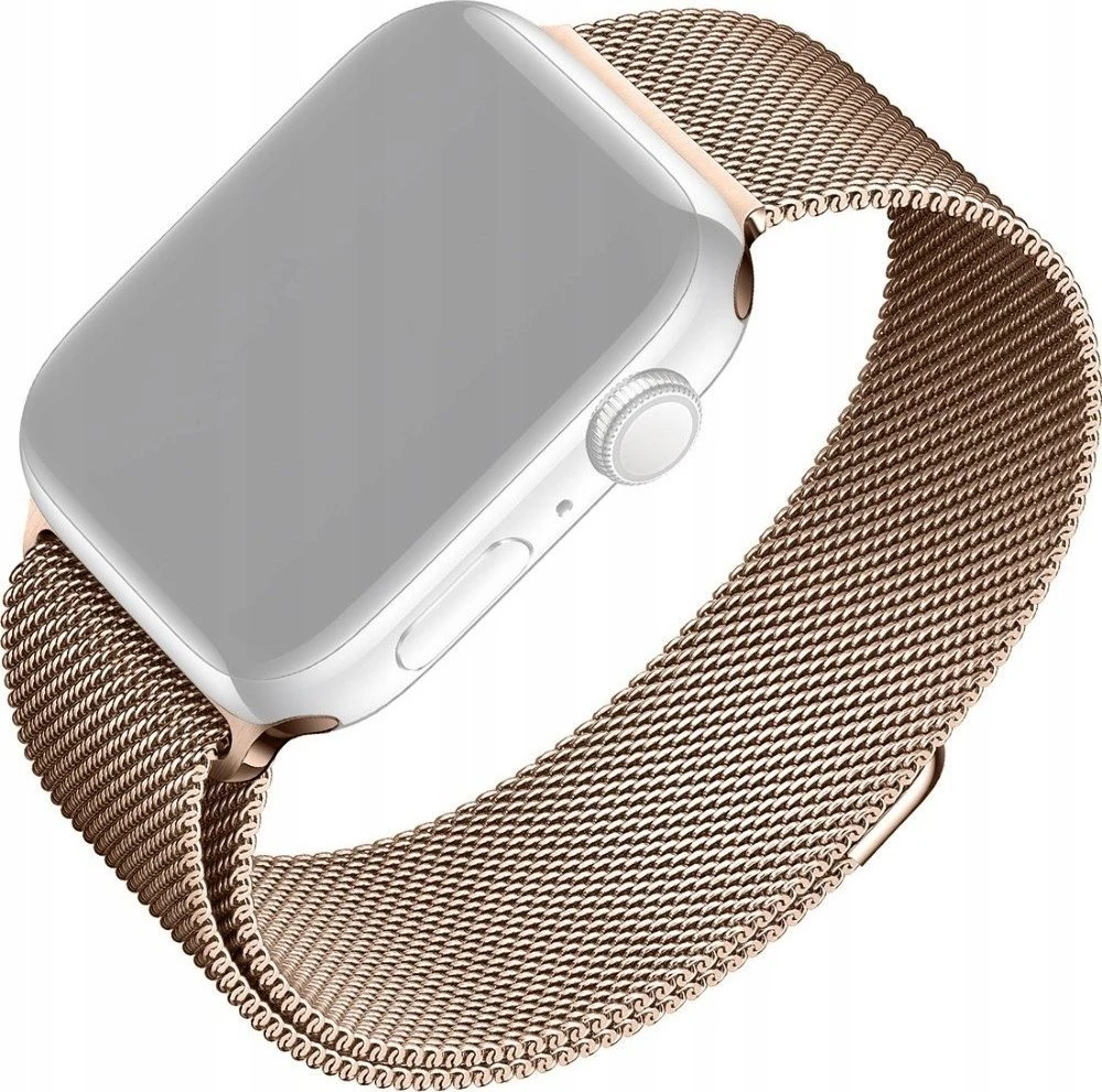 Fixed Fiksuotas | Tinklinis dirželis Apple Watch 38/40/41 mm | Rožinis auksinis