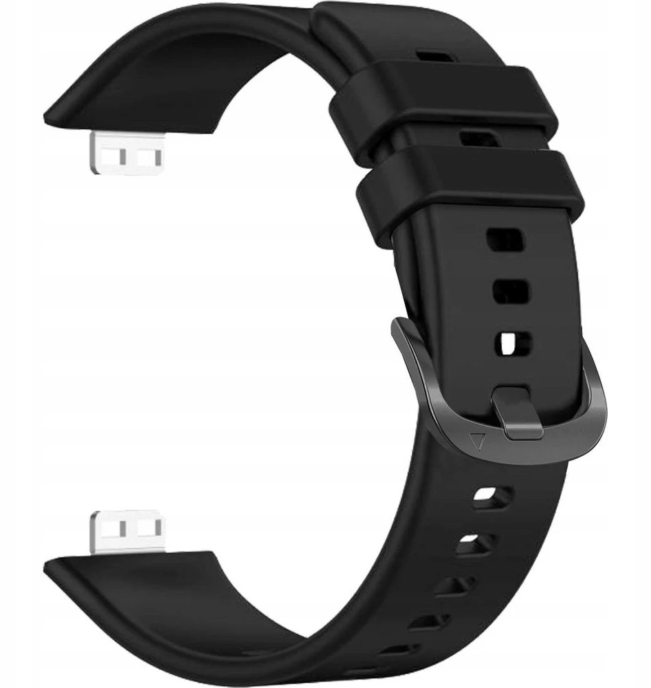 Fixed Fiksuotas silikoninis dirželis Huawei Watch FIT, juodas (FIXSSTB-1054-BK)