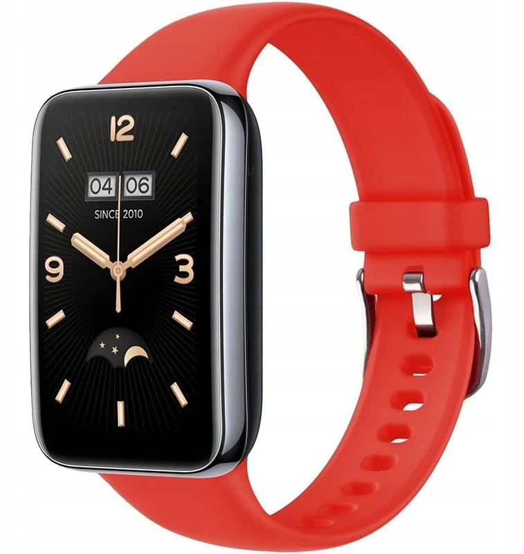 Fixed Dirželis silikonowy do Xiaomi Mi Smart Band 7 Pro, raudona
