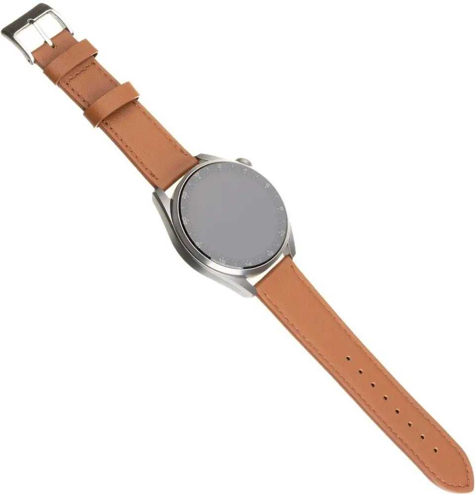 Fixed Dirželis skórzany su szybkozłączką 20mm do smartwatcha, ruda