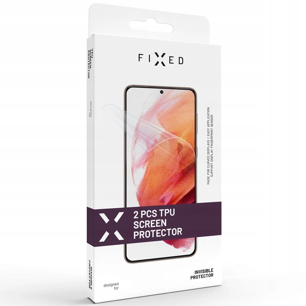 Fixed Fiksuota TPU ekrano plėvelė. FIKSUOTA nematoma apsauga, skirta „Samsung Galaxy S23 Ultra“, 2 vnt. pakuotėje.