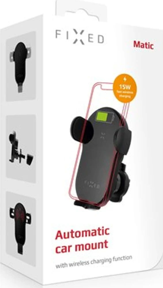 Fixed Fiksuotas | Automobilinio telefono laikiklis | Matic | Laikiklis | Universalus | Universalus | Juodas