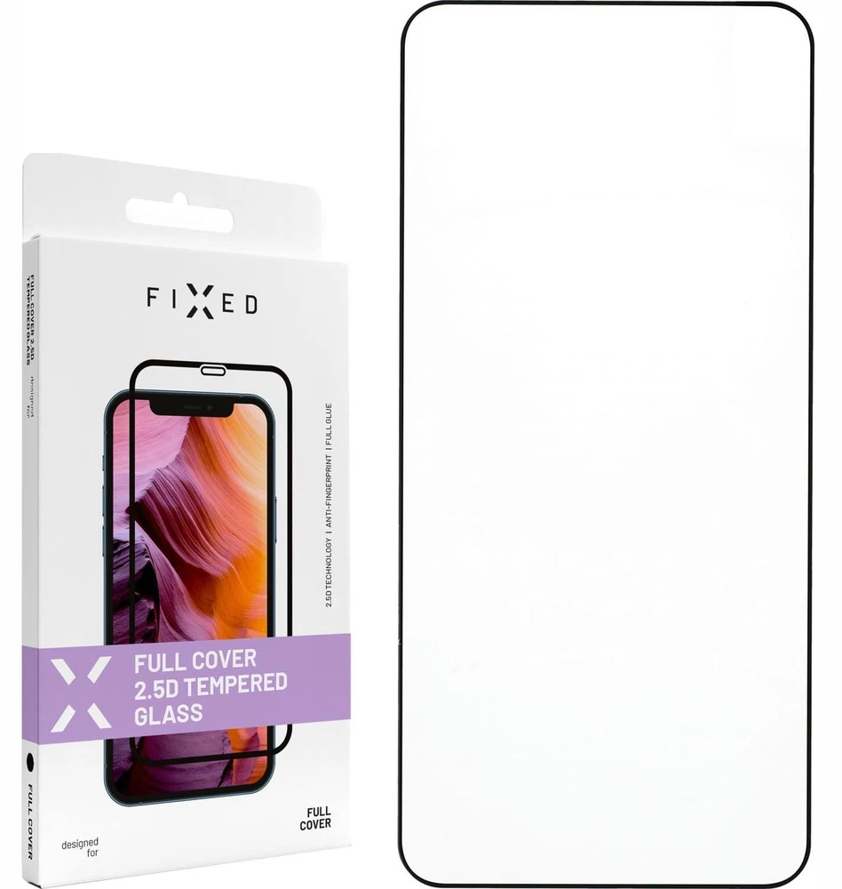 Fixed Fiksuota ekrano apsauga | Samsung | Galaxy S24/S25 | Grūdintas stiklas | Juodas | Pilnas dangtelis 2.5D