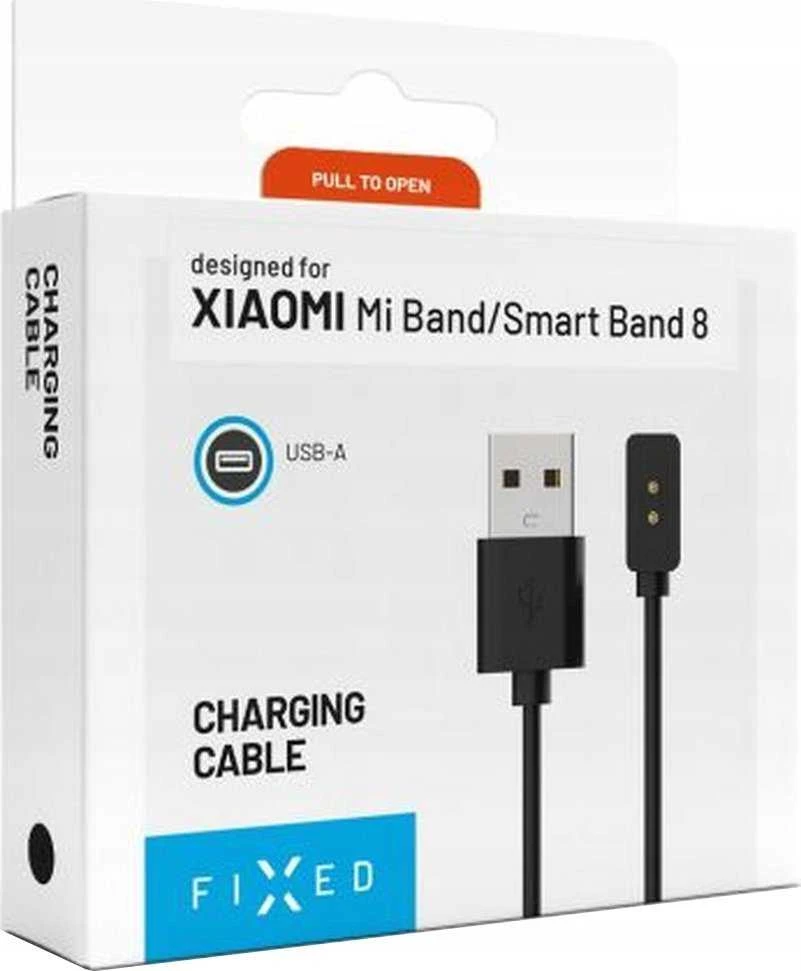 Fixed Ištaisyta | USB-A įkrovimo laidas, skirtas Xiaomi Mi Band/Smart Band 8/9/Pro/Active | FIXDW-1176