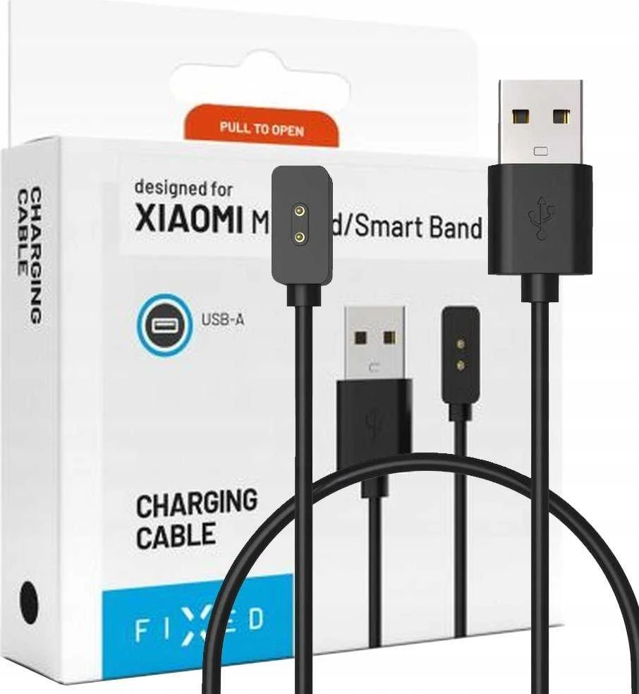 Fixed Ištaisyta | USB-A įkrovimo laidas, skirtas Xiaomi Mi Band/Smart Band 8/9/Pro/Active | FIXDW-1176