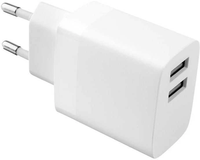 FIXED Dual USB Travel Charger 17W, Baltas | Pataisyta