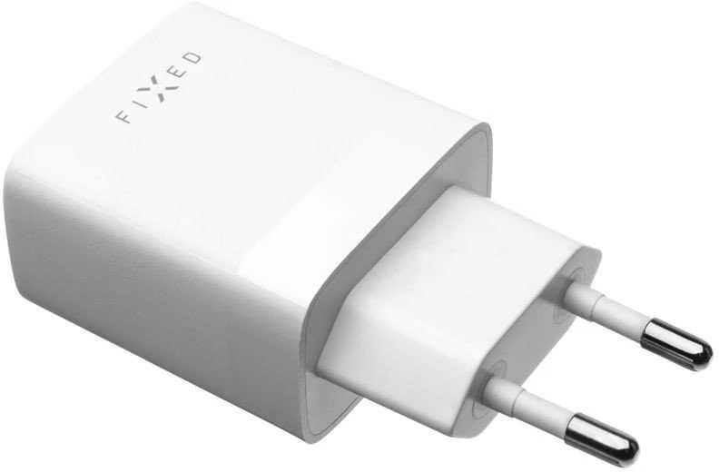 FIXED Dual USB Travel Charger 17W, Baltas | Pataisyta