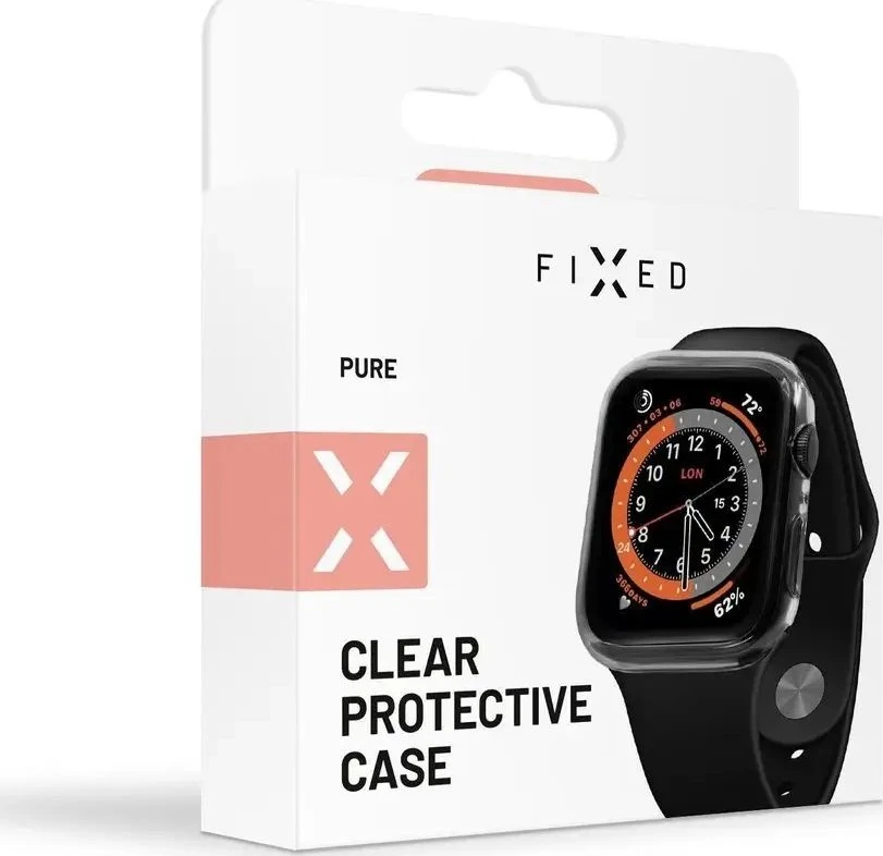 Fixed Fiksuotas | PASTATYTA | Apple | Laikrodis 45 mm / 8 serija 45 mm | Polikarbonatas | Išvalyti | Viso kadro aprėptis; Suapvalinti kraštai; 100 % skaidrus | Ekrano apsauginis dėklas