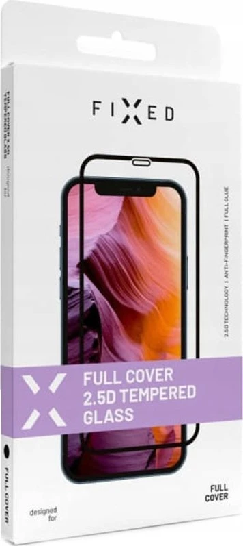 Fixed Fiksuotas | Visas viršelis 2.5D | Ekrano apsauga | Apple | iPhone 15 Pro | Grūdintas stiklas | Juodas
