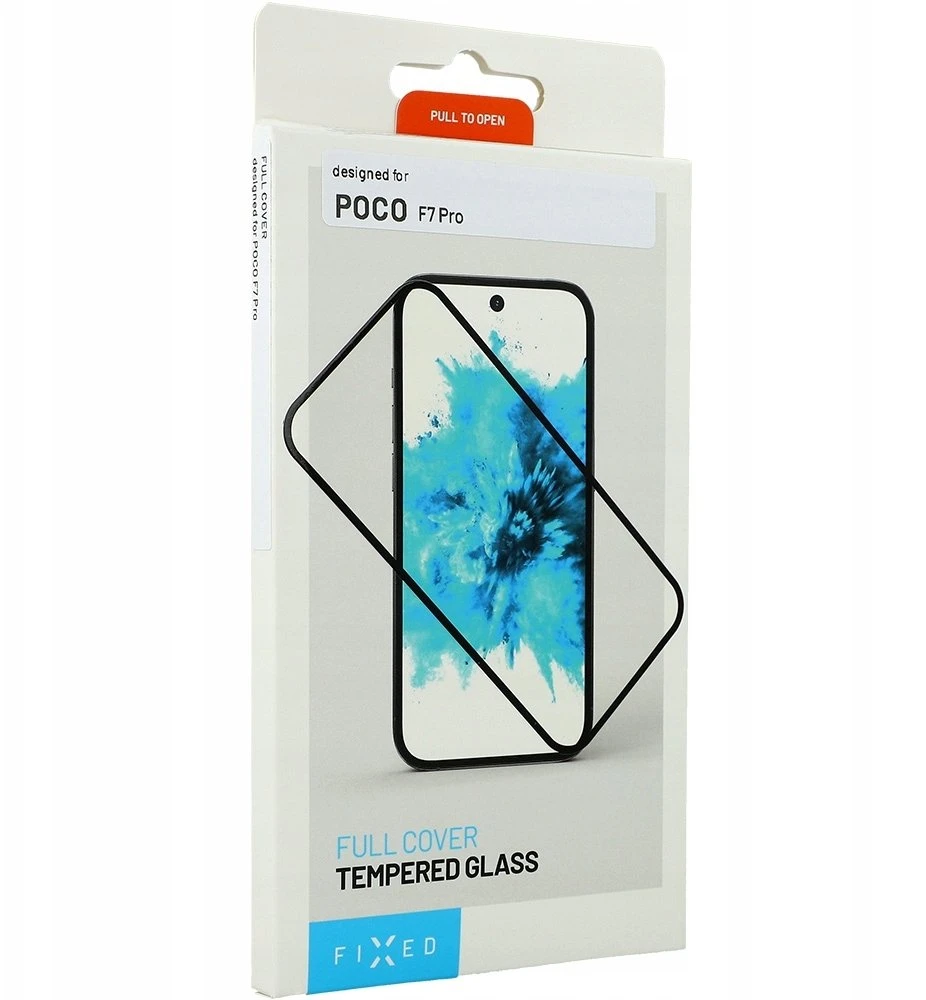 Fixed FIXED Full-Cover Ochronne grūdintas stiklas dla POCO F7 Pro, juoda